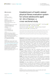 HRPF Evaluation System for Pakistani Adolescents (12-16): Cross-Sectional Study
