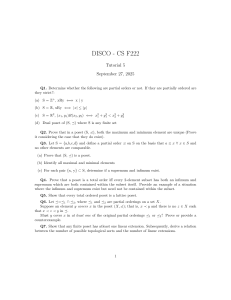 Partial Orders and Posets Tutorial - Discrete Math