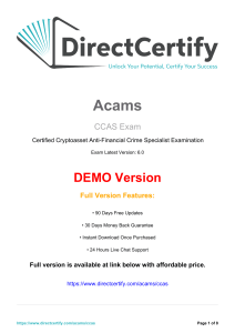 ACAMS-RM Exam Prep: Risk Management Sample Questions