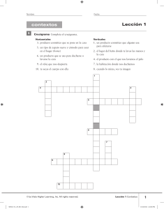 Hoja de Trabajo de Rutinas Diarias y Gram&aacute;tica en Espa&ntilde;ol