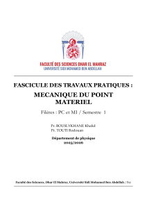 Thermodynamique : TP Gaz Parfait & Premier Principe