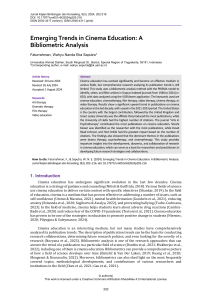 Cinema Education Trends: A Bibliometric Analysis