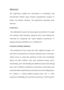 Physics Lab Report: Momentum & Kinetic Energy in Collisions