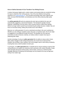 AI Outline Generator: Transform Your Writing Process & Boost Efficiency