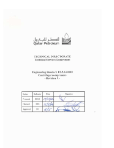 Centrifugal Compressor Specifications: Design, Testing, Materials (ES.5.14.0103)