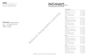 Pathways Teacher's Guide 1: English Listening, Speaking, Critical Thinking