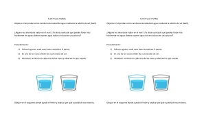 Experimento de Densidad: Flota o Se Hunde con Agua Salada