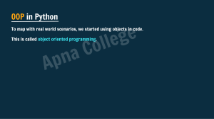 OOP in Python: Classes, Objects, Methods & Concepts Explained