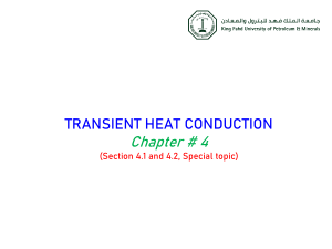 Transient Heat Conduction: Lumped System & Heisler Charts Analysis