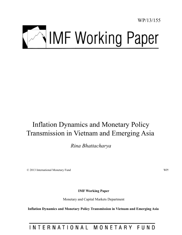 Inflation Dynamics & Monetary Policy in Vietnam & Emerging Asia (IMF WP)