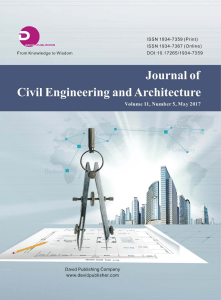 Civil Engineering & Architecture Journal: Vol 11, No 5 (May 2017)