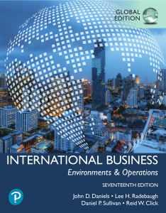 International Business: Environments & Operations Textbook (17th Ed)