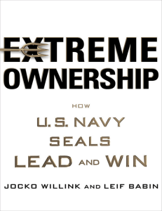 EXTREME OWNERSHIP. JOCKO WILLINK