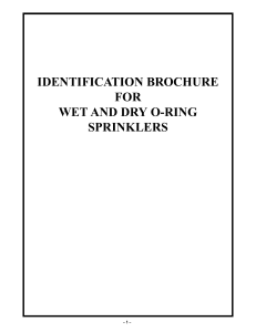 O-Ring Sprinkler Identification Brochure | Voluntary Replacement Program