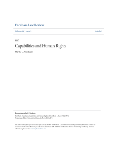 Capabilities and Human Rights: A Philosophical and Legal Analysis