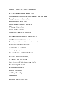 CMA Part 1 Complete Outline: Financial Reporting & Cost Management