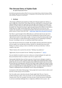 The Stream Entry of Ajahn Chah: Right View & Buddhist Philosophy