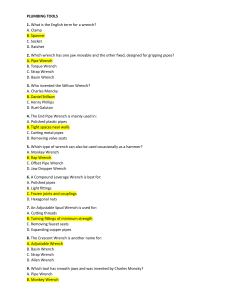Plumbing Tools Quiz: Wrenches, Cutters & Drain Cleaners Assessment