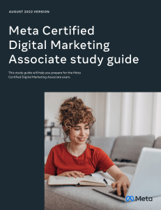 Meta Certified Digital Marketing Associate Study Guide | 2022