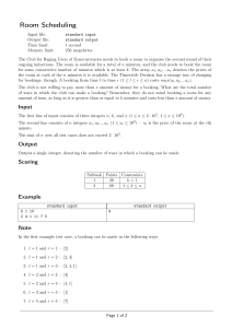 Programming Competition Problems: Algorithms & Data Structures
