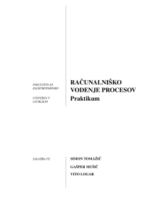 Praktikum Računalni&scaron;ko Vodenje Procesov