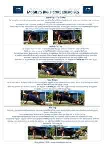 McGill's Big 3 Core Exercises: Warm-Up & Step-by-Step Guide
