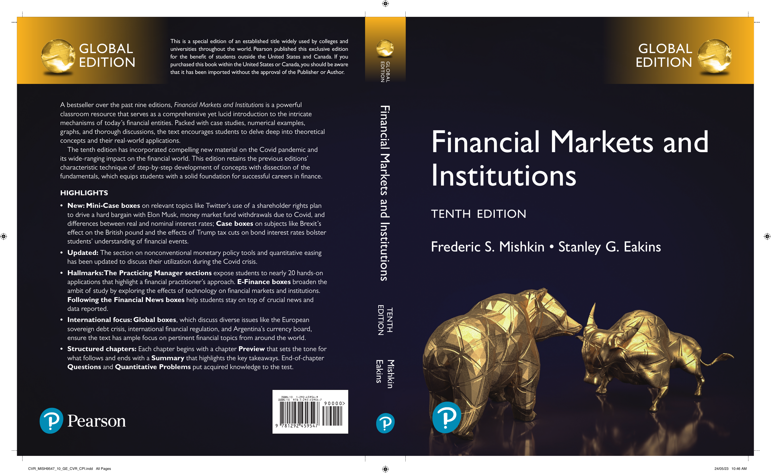 Financial Markets and Institutions 第10版 Amazon.com: Financial Markets and Institution, 10th Edition by