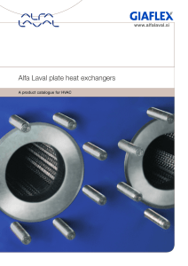 Alfa Laval Plate Heat Exchangers: HVAC Product Catalogue