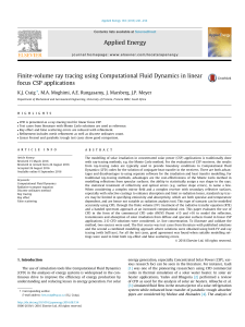 CFD Ray Tracing for Linear Focus CSP Applications