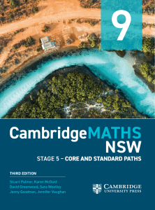CambridgeMATHS NSW Stage 5: Core & Standard Paths