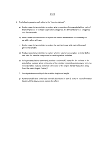 Exercise Dataset Analysis Questions