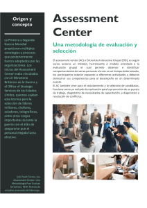 Assessment Center: Metodolog&iacute;a de Evaluaci&oacute;n y Selecci&oacute;n