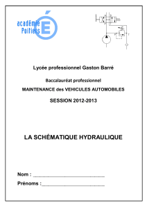 Hydraulique Automobile: Sch&eacute;mas et Composants - Bac Pro Maintenance