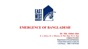 Emergence of Bangladesh: Non-Cooperation Movement 1971