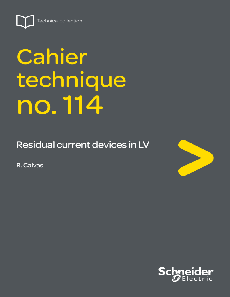 Residual Current Devices in LV: Technical Guide by Schneider Electric
