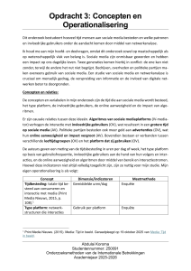 Sociaal Media Onderzoek: Concepten & Operationalisering