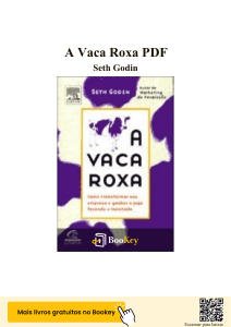 A Vaca Roxa (Purple Cow) Resumo do Livro