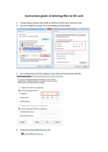 DH36/DF50 SD Card File Deletion Guide: PC Network Setup & Repair