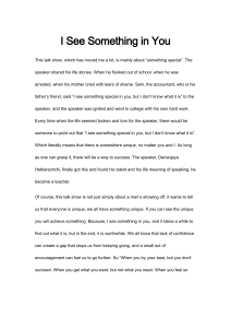 I See Something in You: Finding Your Unique Talent & Self-Worth