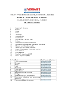 Vignan's Mathematics & Statistics: Discrete Math & Algebra Problems