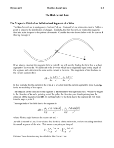 The Biot-Savart Law: Magnetic Field Calculation & Applications