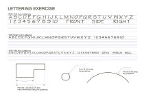 Technical Lettering Exercise: Drafting Guidelines & Dimensions