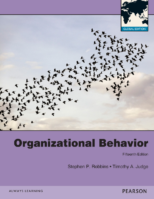 Organizational Behavior Textbook 15th Edition Robbins Judge