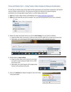 Tracker Video Analysis: Measure Acceleration in Physics Lab