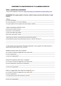 Foglio di lavoro recensione Ghivine Albergo Diffuso