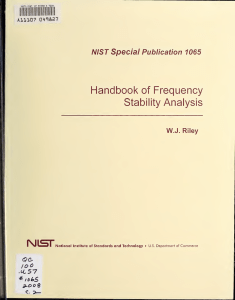 Frequency Stability Analysis Handbook
