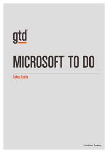Microsoft To Do GTD Setup Guide