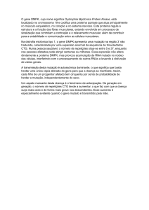 Gene DMPK e Distrofia Miot&oacute;nica Tipo 1