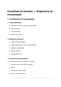 Guia de Estudo de Engenharia da Computa&ccedil;&atilde;o: Fundamentos a Especializa&ccedil;&otilde;es