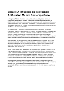 A Influ&ecirc;ncia da IA: Benef&iacute;cios e Desafios no Mundo Moderno